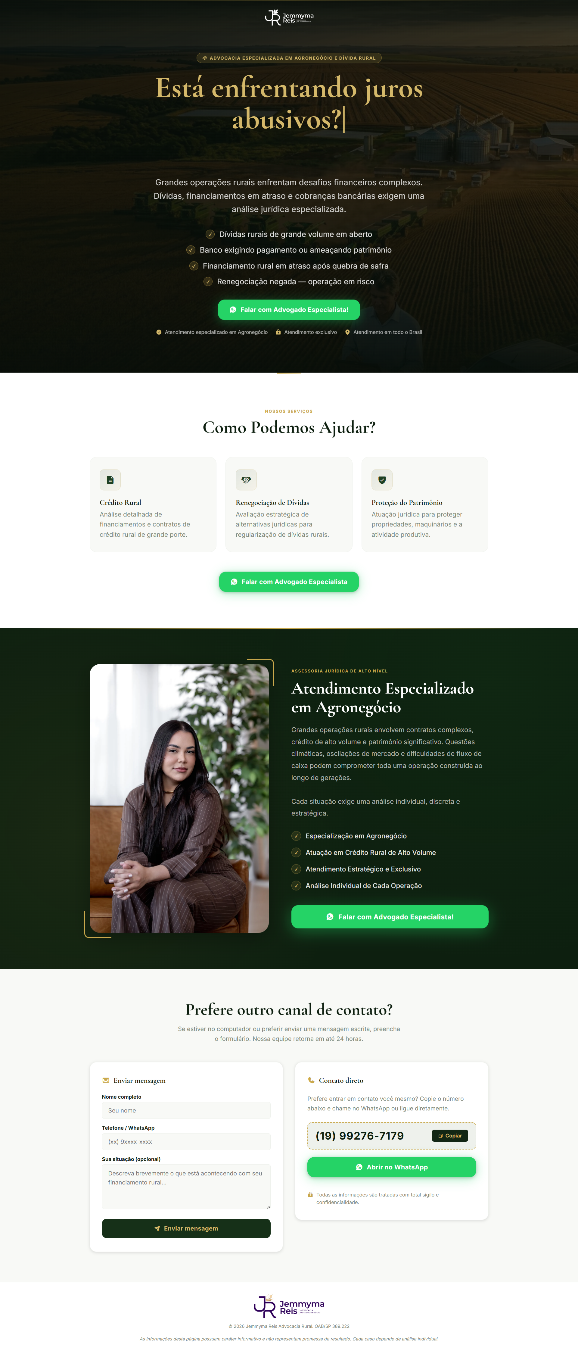 Landing Page Jemmyma Reis
